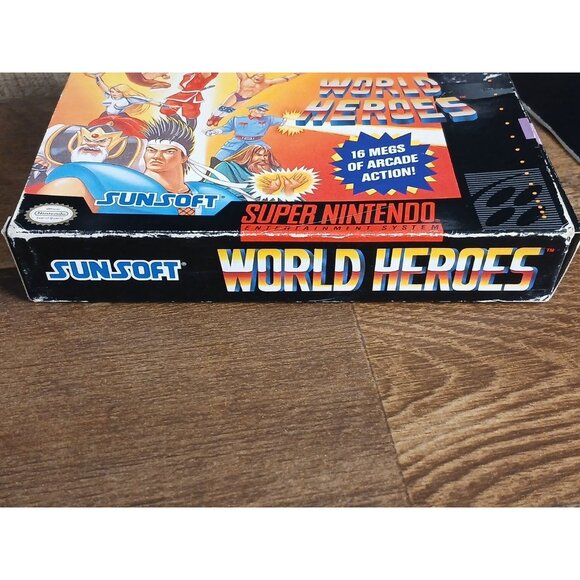 World Heroes 2 (Super Nintendo, SNES) Complete CIB - Tested - Picture 8 of 15